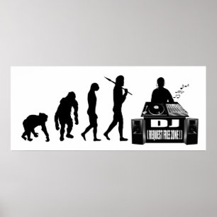 DJ und MC's Vinyl-Liebhaber DJ Dubstep-Geschenke Poster