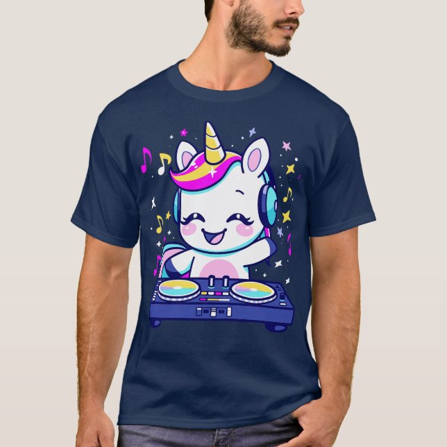 DJ Unicorn T-Shirt (Vorderseite)