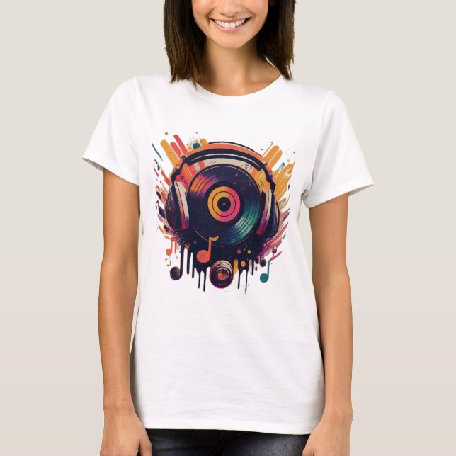 DJ Vibes Meilleur design de T-shirt (Devant)