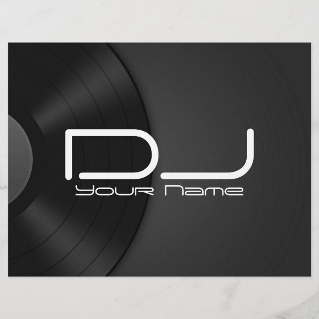 DJ Vinyl Flyer (Vorne)