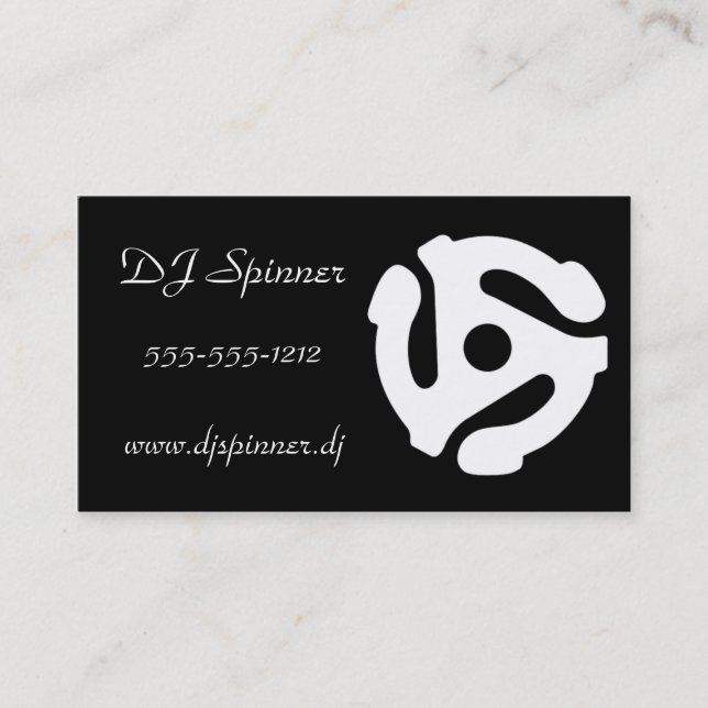 DJ-Visitenkarte - 45 U/min Visitenkarte (Vorderseite)