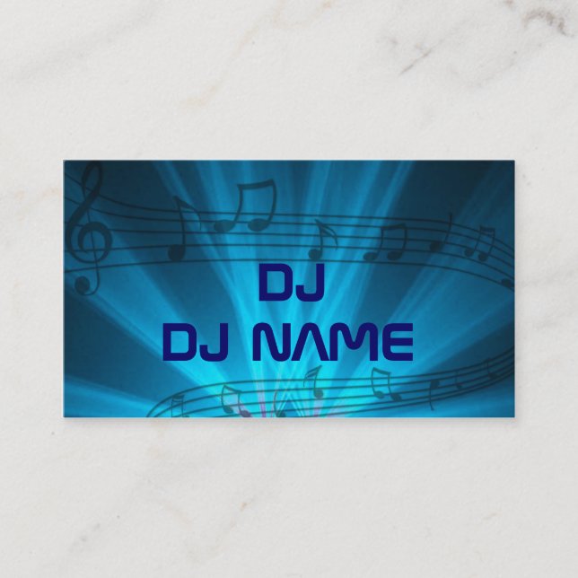 DJ-Visitenkarte Visitenkarte (Vorderseite)