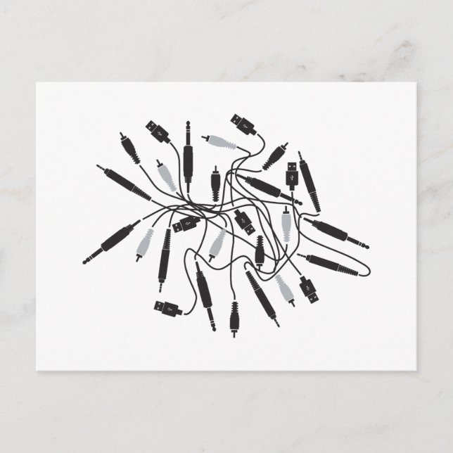DJ Wires Postkarte (Vorderseite)