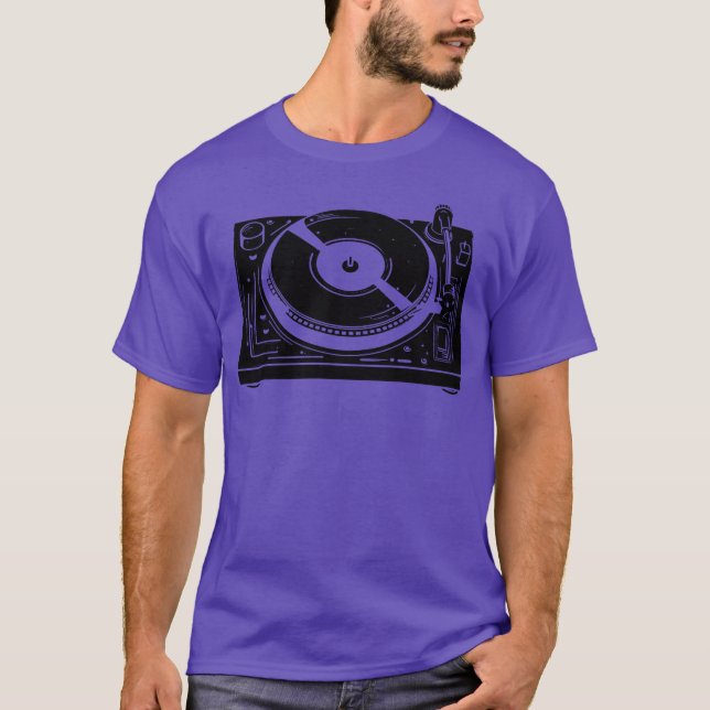 DJ Zeichnend T-Shirt (Vorderseite)