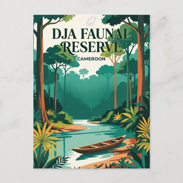 Dja-Tierschutzgebiet Kamerun Postkarte (Vorderseite)