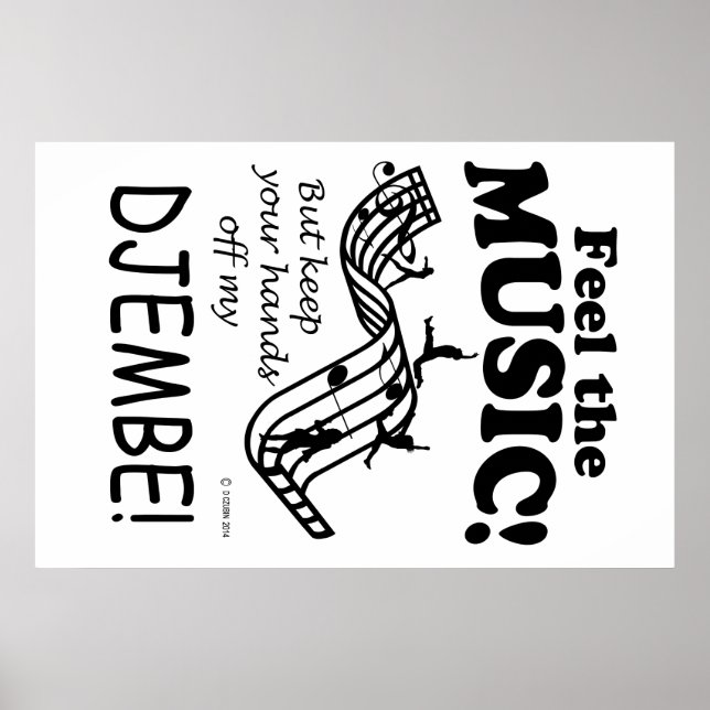 Djembe Feel Musik Poster (Vorne)
