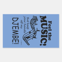 Djembe fühlt sich wie ein rechteckiger Musiksticke