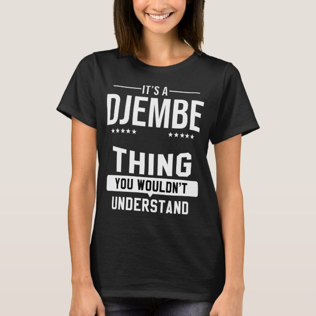 Djembe Musiker Goblet Drum Musikinstrument T-Shirt (Vorderseite)