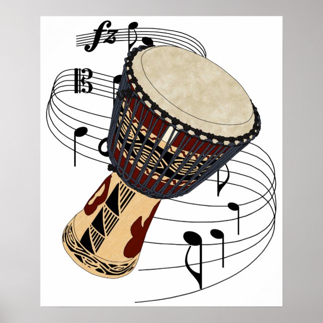 Djembe Poster (Vorne)