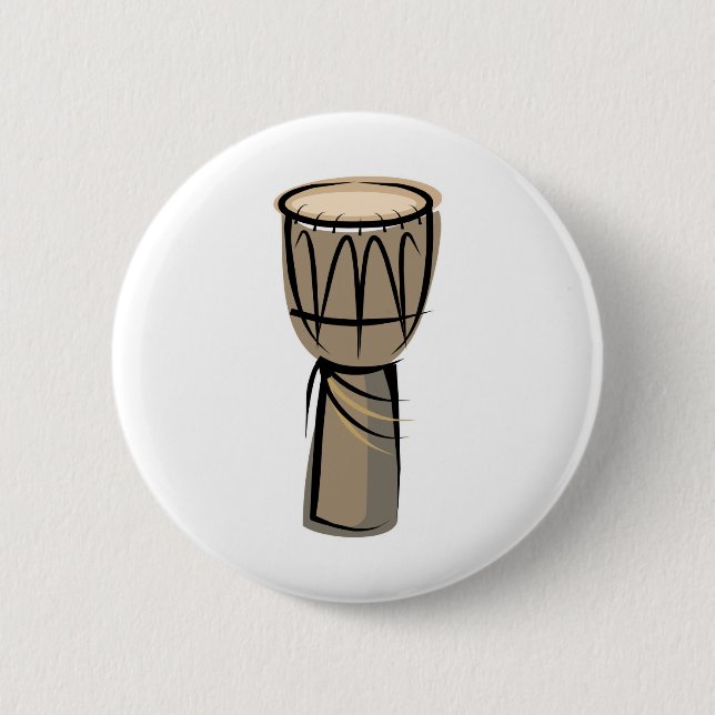 djembe Trommel Button (Vorderseite)