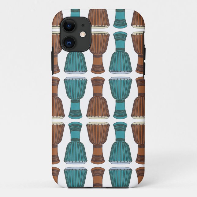 Djembe Trommel-Muster-Case-Mate iPhone 5 Fall Case-Mate iPhone Hülle (Rückseite)