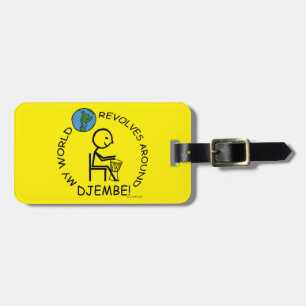 Djembe - Weltumdrehungen Gepäckanhänger