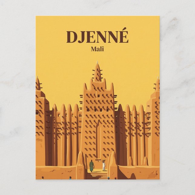 Djenné, Djenné, Mopti Postkarte (Vorderseite)