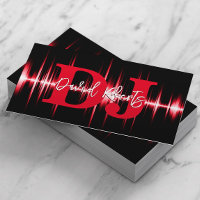 DJs Beruflich Sound Wave Bold Red