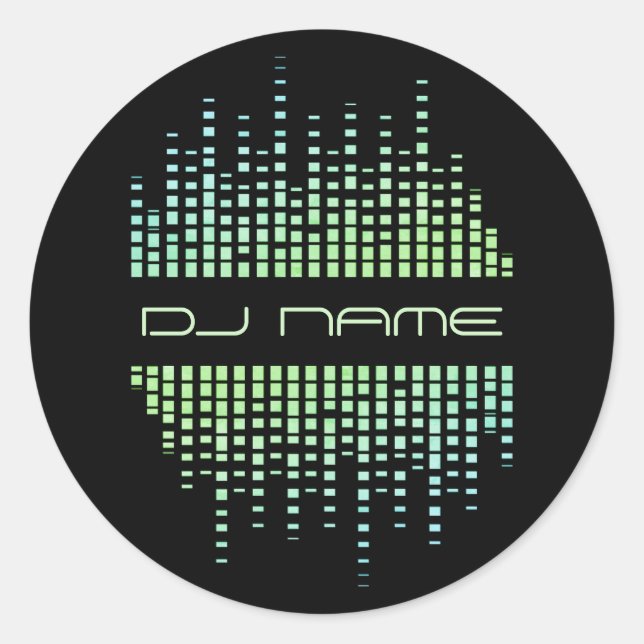 DJs Music Producer Remixer Runder Aufkleber (Vorderseite)