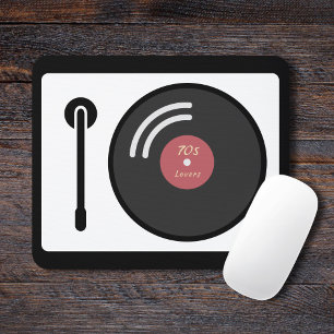 DJs Plattenspieler & Vinyl-Schallplatte-Mauspad Mousepad
