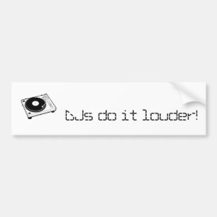 DJs tun es louder! Autoaufkleber