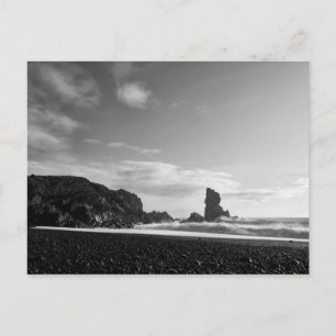 Djupalonssandur Schwarzer Strand in Westisland Postkarte