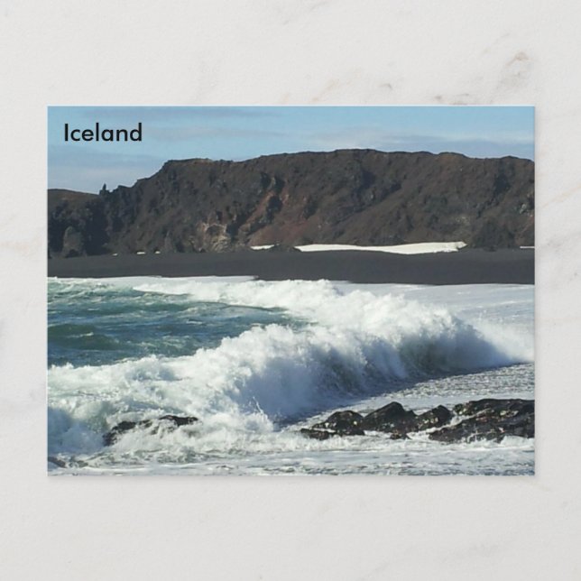 Djúpalónssandur und Dritvík, Snæfellsnes, Island Postkarte (Vorderseite)