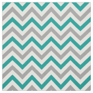 Dk Aquamarin, Dk Gray, White LG Zickzack ZigZag Sz Stoff