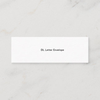 DL Letter Envelope Telefonnummerkarte