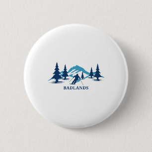 Dlands Wisconsin Skigebiet Skifahren Skifahrer Button