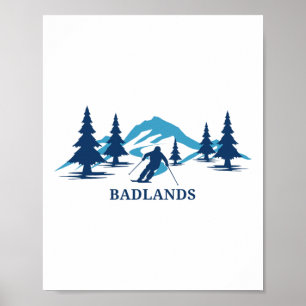 Dlands Wisconsin Skigebiet Skifahren Skifahrer Poster