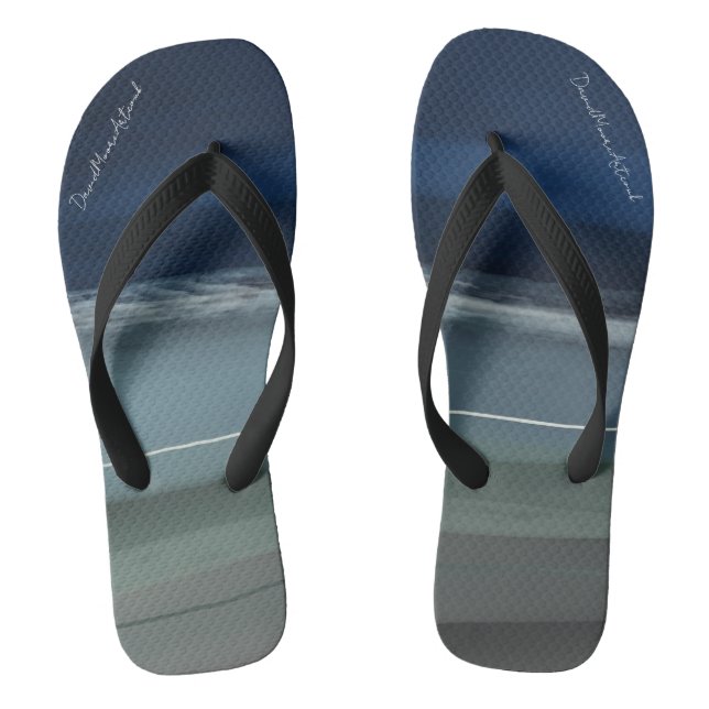 DM-2023-NFT-00266-Scape 'Tenby Beach' Flip Flops (Fußbett)