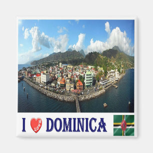 DM - Dominica - Roseau Wide - I-Liebe Magnet