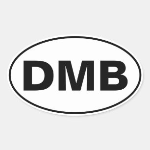 DMB-Initialsticker Ovaler Aufkleber