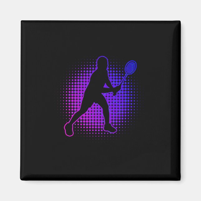 Dminton Player Dminton Women's Squash Shuttle Magnet (Vorne)