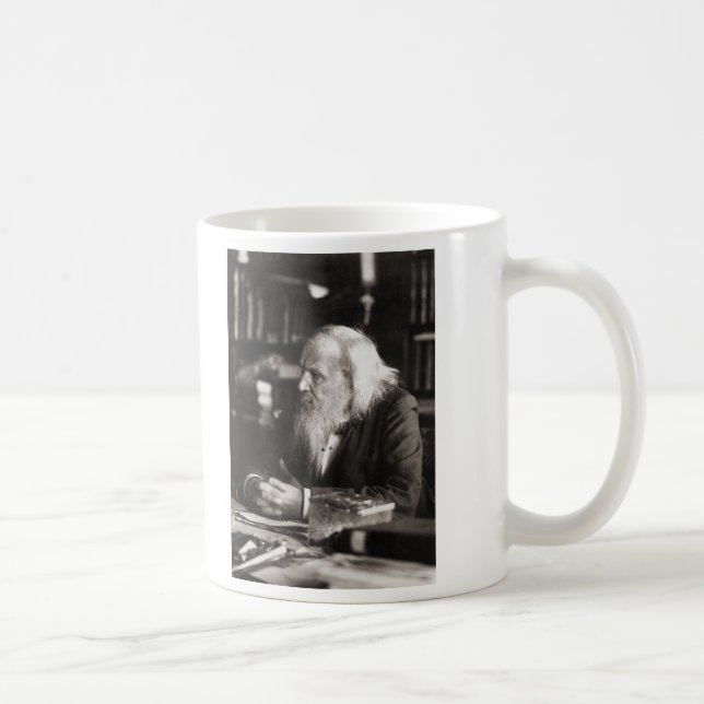 Dmitri Ivanovich Mendeleev Porträt Kaffeetasse (Rechts)