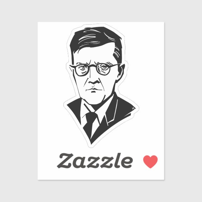Dmitri Shostakovich Aufkleber (Blatt)