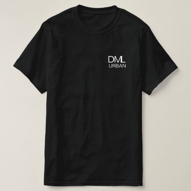 DML URBAN Simple negra T-Shirt (Design vorne)