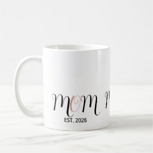 DMom Gegründet Black Pink Schriftzug Neues Geschen Kaffeetasse