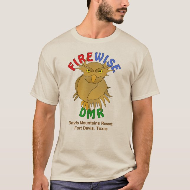 DMR. Firewise Owl T - Shirt (ohne Hintergrund) (Vorderseite)
