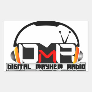DMR-Rechteck-Aufkleber Rechteckiger Aufkleber