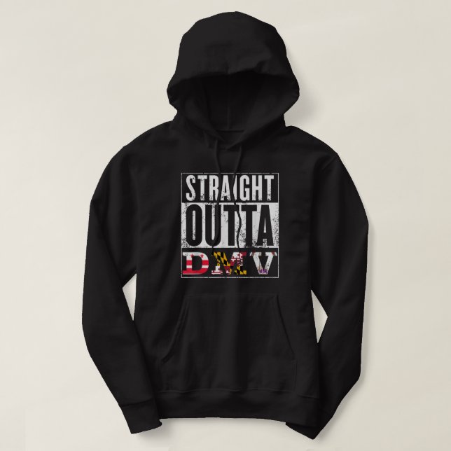 DMV - D.C., Maryland, Virginia - Souvenir Hoodie (Design vorne)