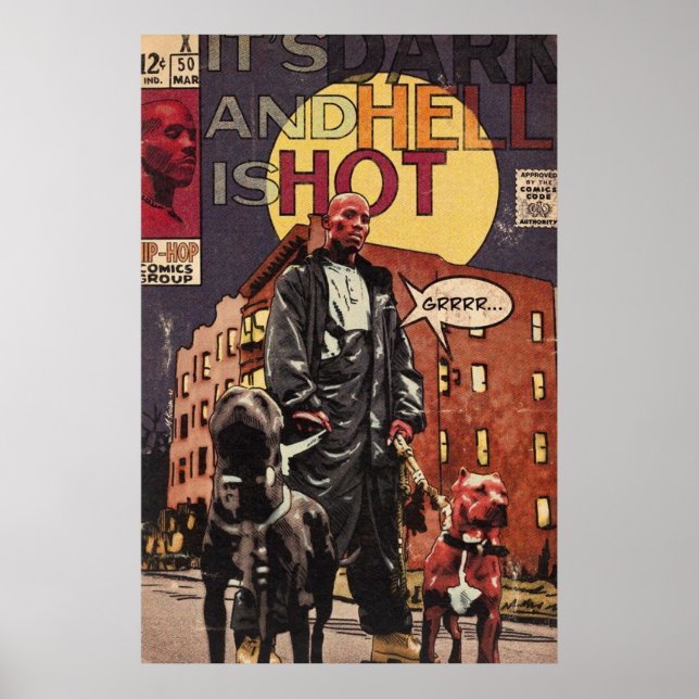 DMX - Dunkel und Glocke sind heiß - Hip Hop-Comice Poster (Vorne)