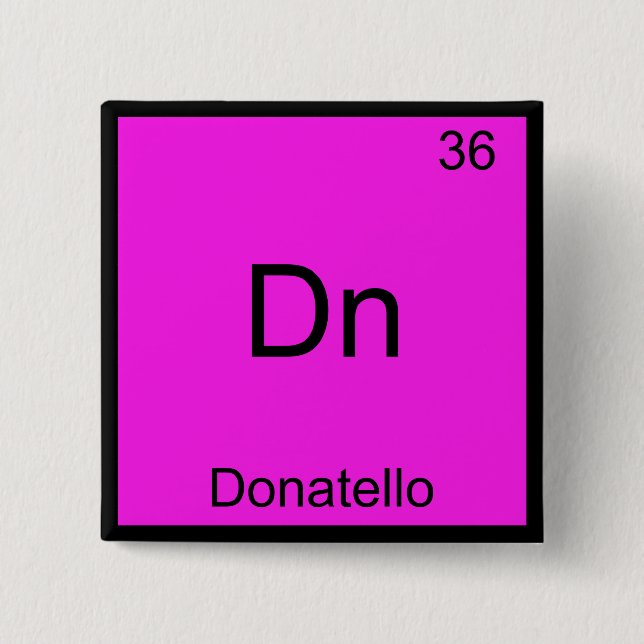 Dn - Donatello Symbol-T-Shirt für die lustige Chem Button (Vorderseite)
