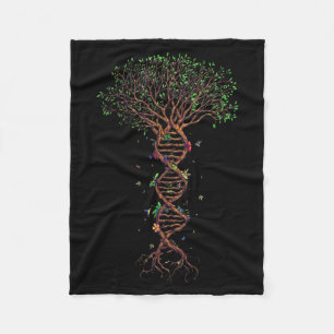 DNA-Baum Genetisch Lustiger Earth Day Pflanze eine Fleecedecke