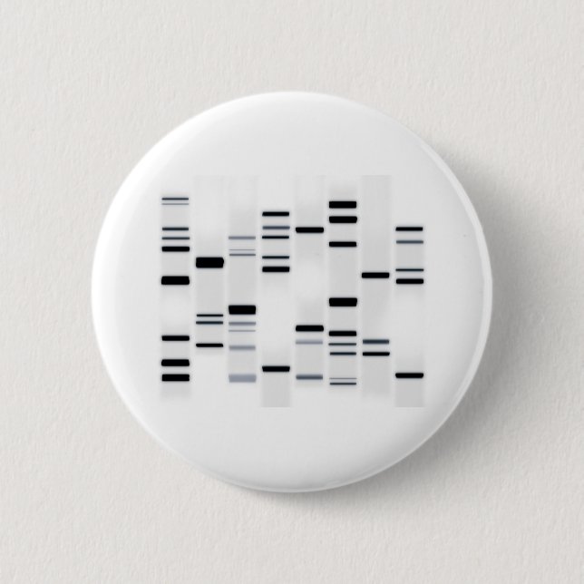 DNA-Code Schwarz auf Weiß Button (Vorderseite)