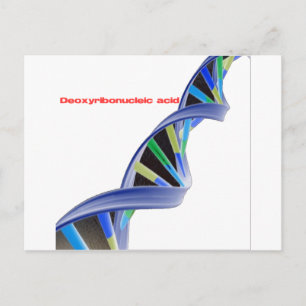 DNA - Deoxyribonukleinsäure Postkarte
