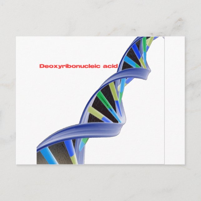 DNA - Deoxyribonukleinsäure Postkarte (Vorderseite)
