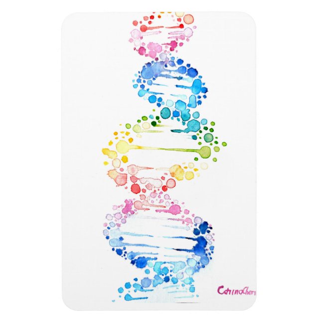 DNA, der Spyral des Lebens Jigsaw Puzzle Magnet (Vertikal)