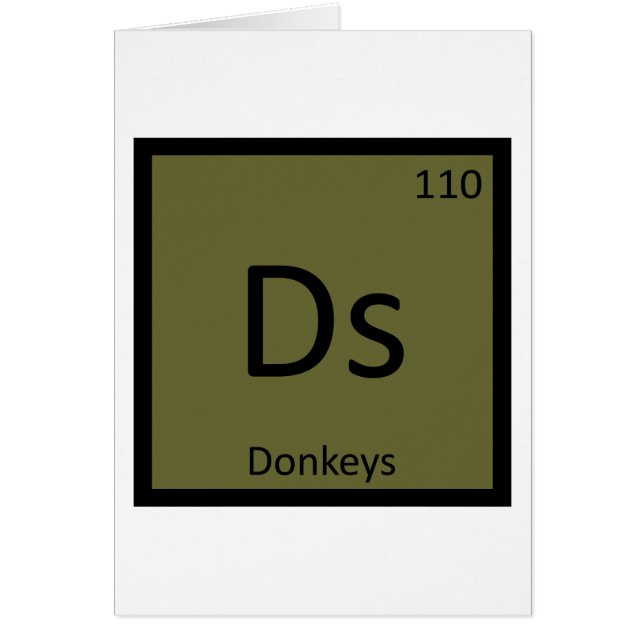 DNA - Donkeys Chemical Periodic Table Element (Vorne)