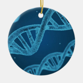 DNA Double Helix Keramik Ornament