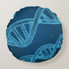 DNA Double Helix Rundes Kissen