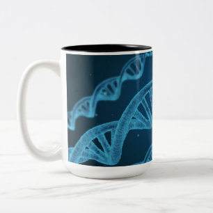 DNA Double Helix Zweifarbige Tasse