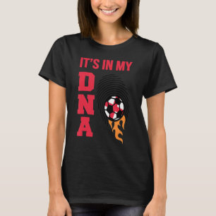 DNA England Es ist in My DNA England Flag Football T-Shirt